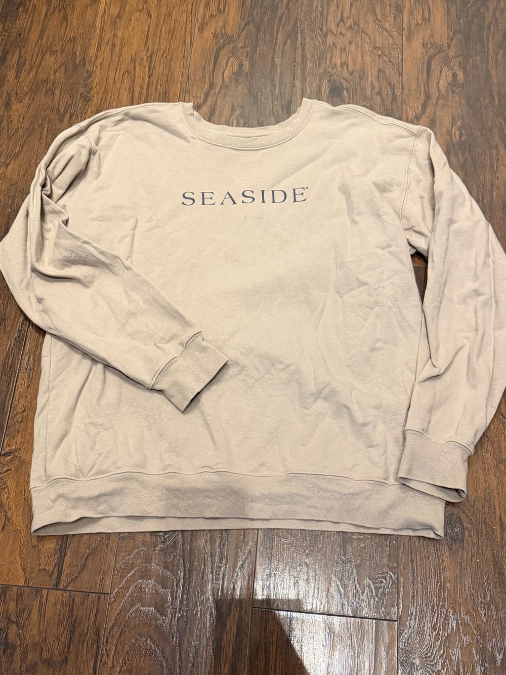 The Seaside Style Crewneck Sweater - Light Beige